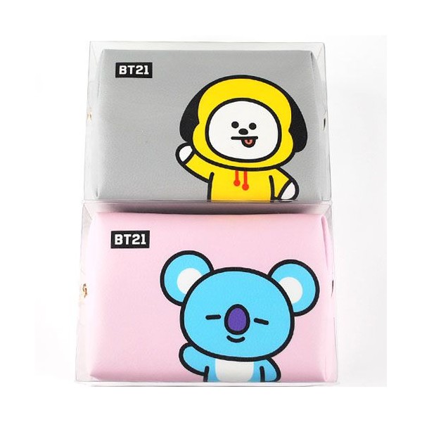 257C] 15800 BT21 사각 파우치 L