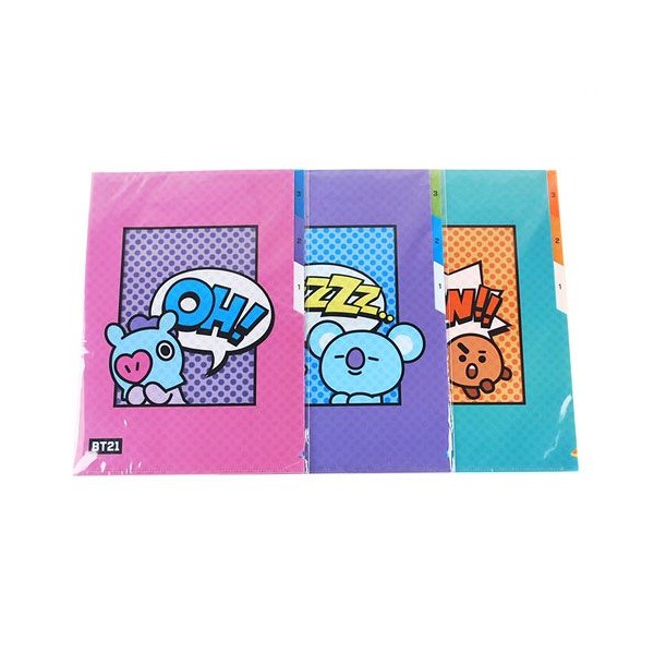 242B] 3500 BT21 3 POCKET FILE FOLDER